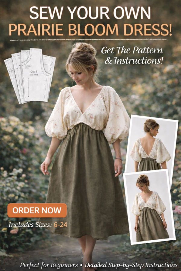 Prairie Bloom Dress Pattern