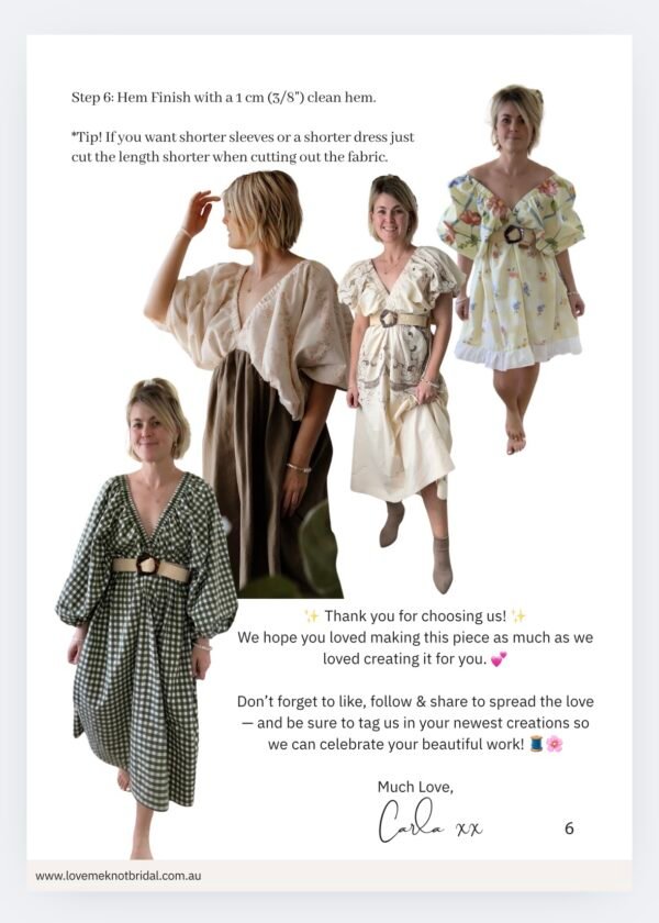 Prairie Bloom Dress Pattern