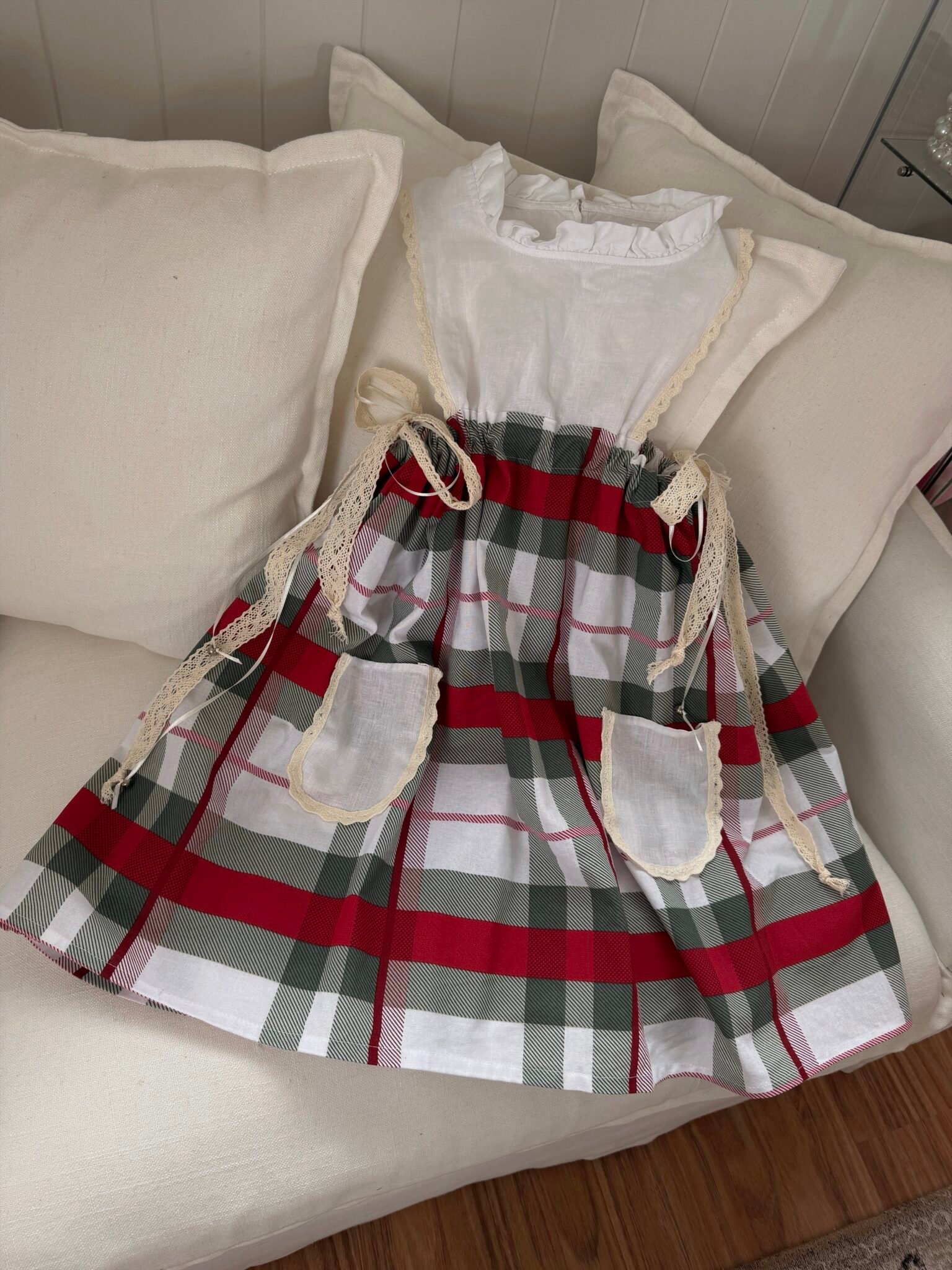 1edab148-719a-44ba-8fe7-7c5b15fbde8e The Christmas Plaid Keepsake Dress | Size 7–10