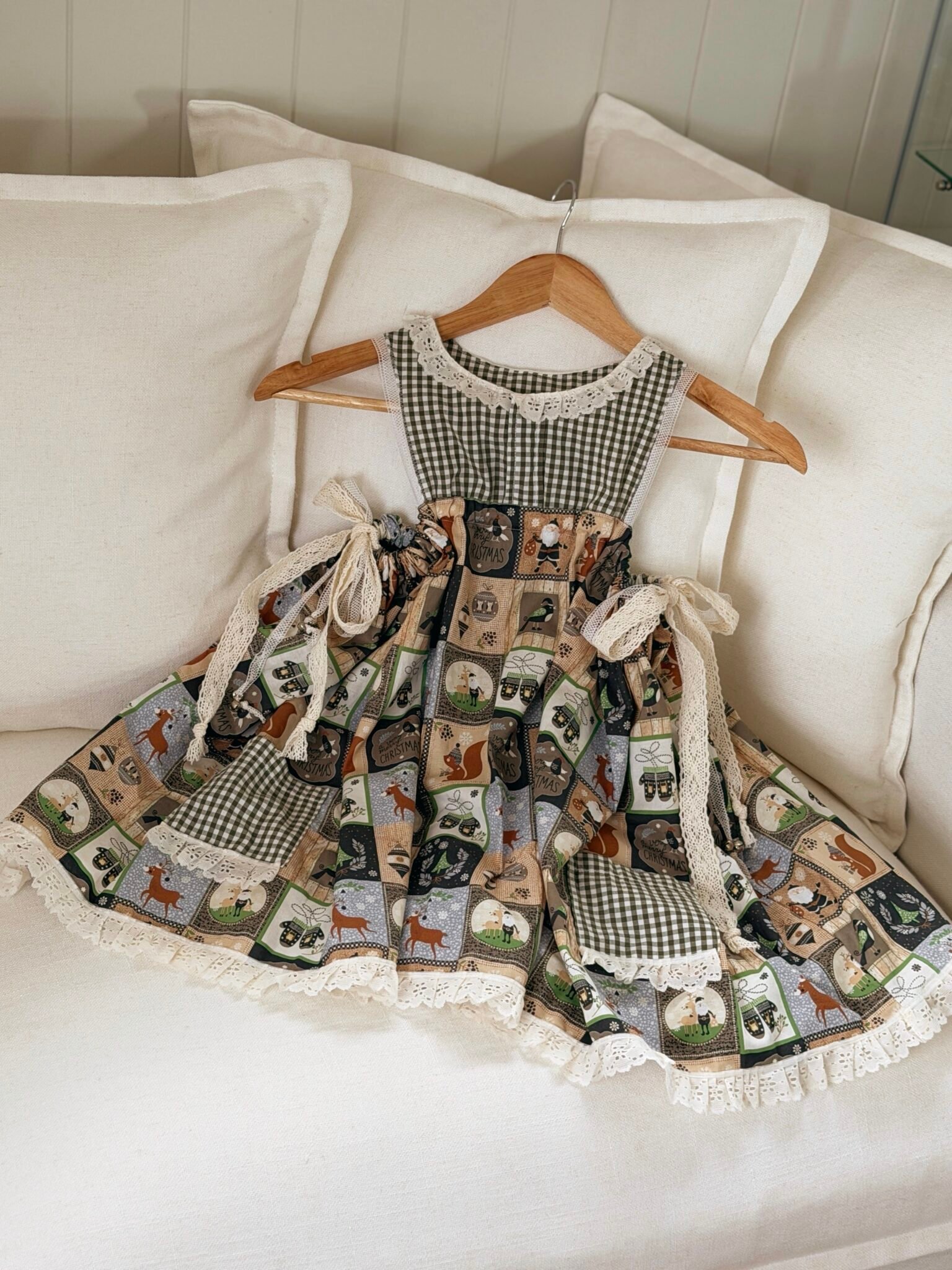 a9808cc4-32c4-462d-ba30-5c0ef663cb48 The Woodland Noel Dress | Size 3–6 🤎