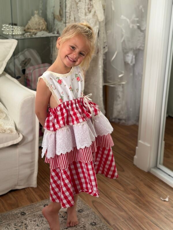 The Rosie Gingham Dress | Size 3–5 🌹