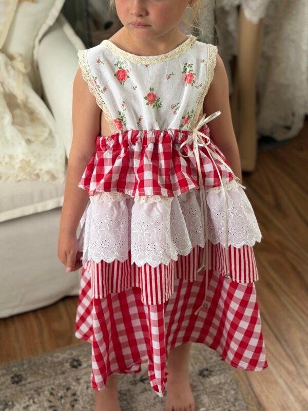 The Rosie Gingham Dress | Size 3–5 🌹