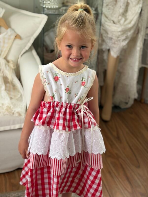 The Rosie Gingham Dress | Size 3–5 🌹
